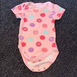 Short sleeve 3-6 month onesie